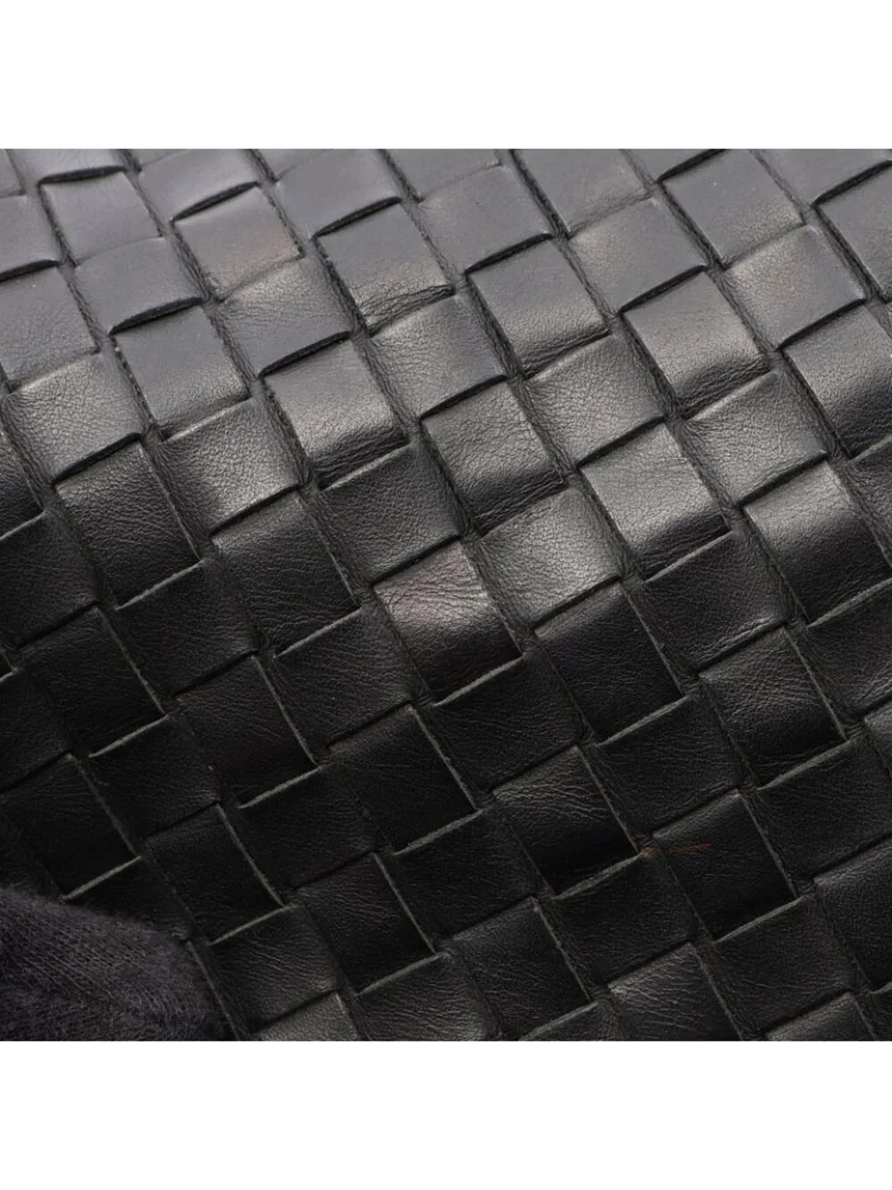 Bottega Veneta Shoulder Bag Intrecciato Black Leather
